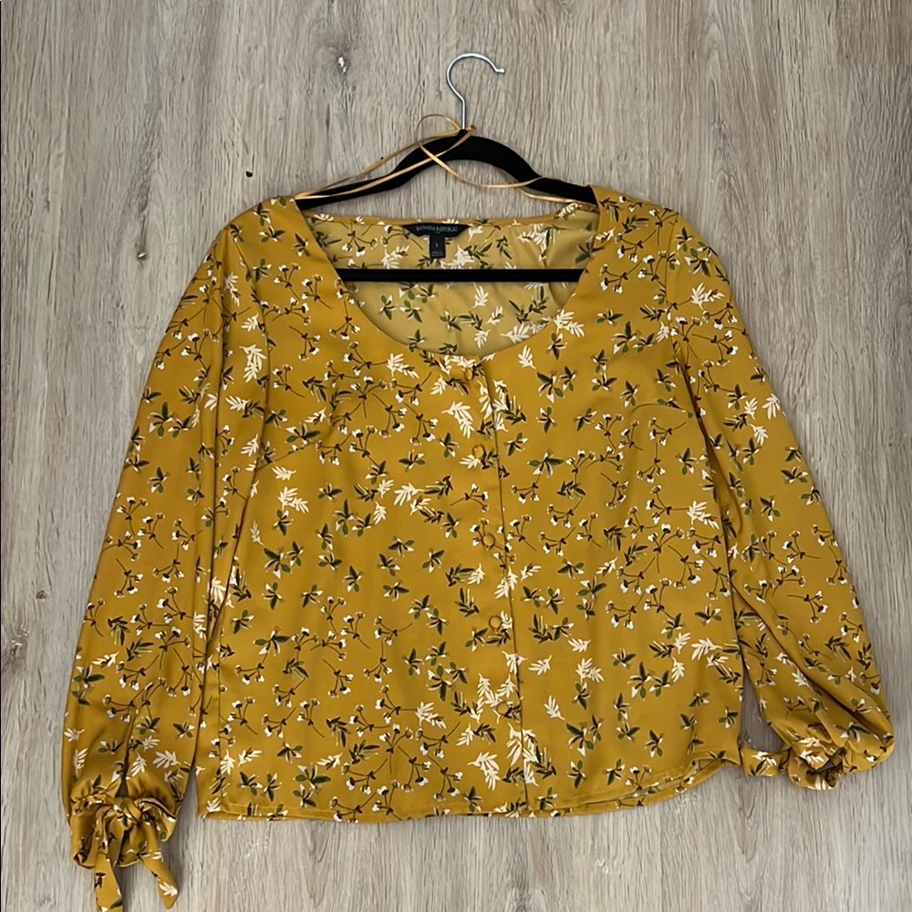 Floral Mustard Women's Top
